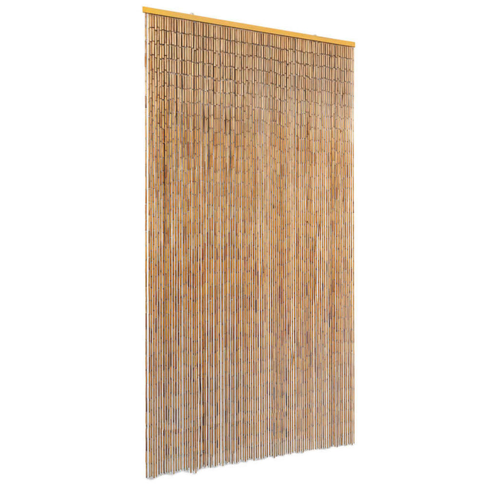 vidaXL Rideau de porte anti-insectes en bambou 100 x 220 cm