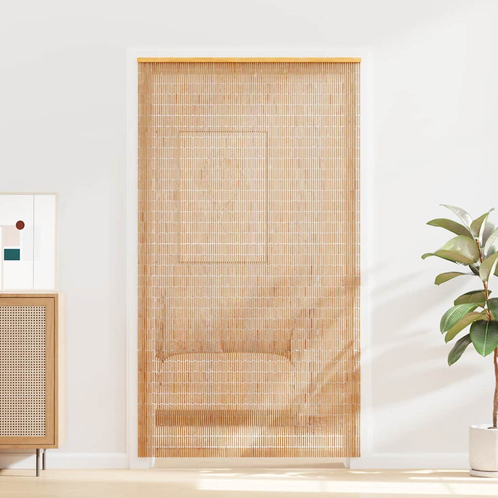 vidaXL Rideau de porte anti-insectes en bambou 120 x 220 cm