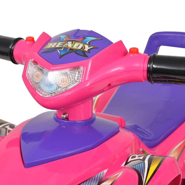 Aufsitz-Quad für Kinder Rosa/Lila