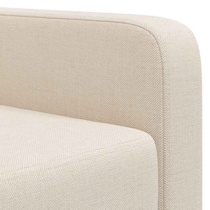 vidaXL Fauteuil Crème Tissu