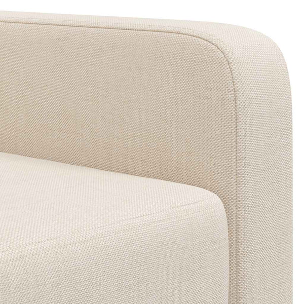 vidaXL Fauteuil Crème Tissu