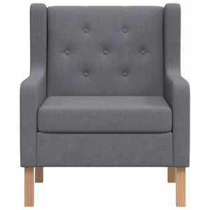 vidaXL Fauteuil Gris Tissu