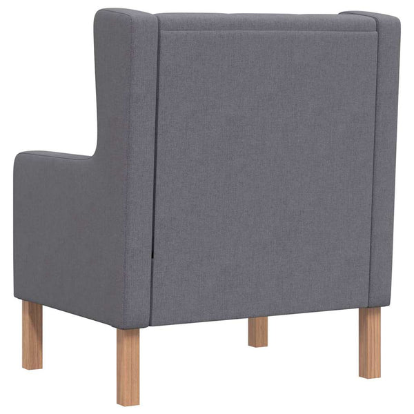 vidaXL Fauteuil Gris Tissu
