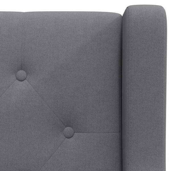 vidaXL Fauteuil Gris Tissu