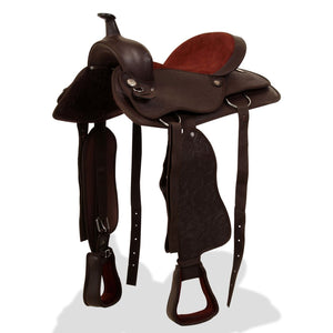 15" Westernsattel Set mit Halfter & Brustblatt