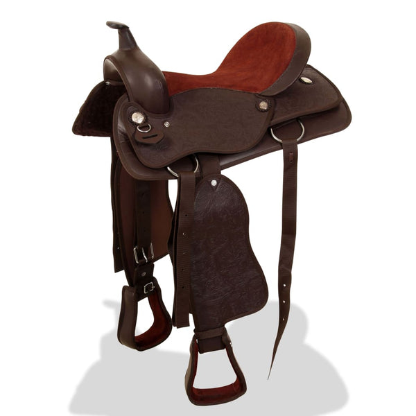15" Westernsattel Set mit Halfter & Brustblatt