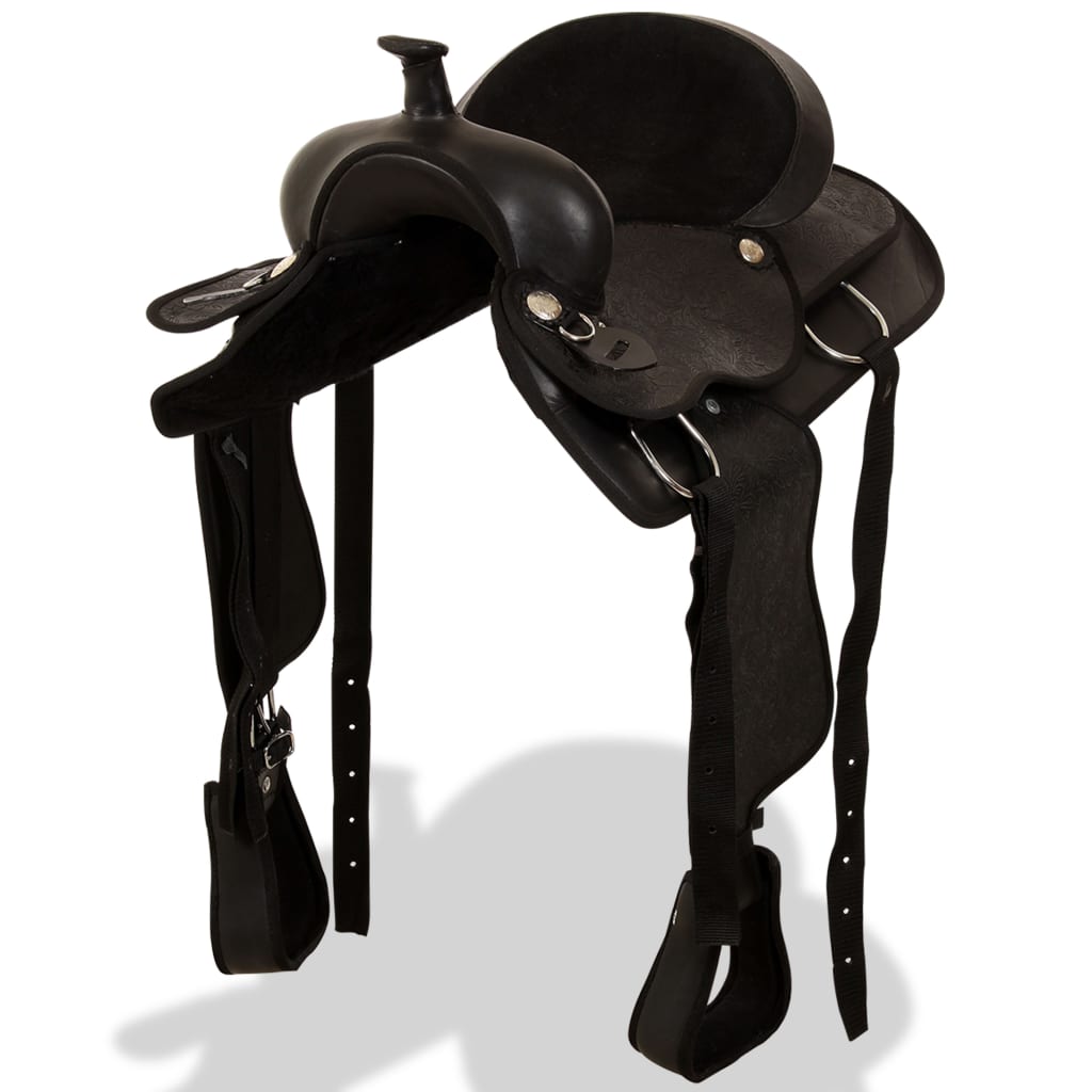 17" Westernsattel Set Schwarz