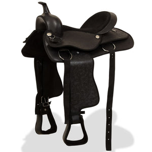 17" Westernsattel Set Schwarz