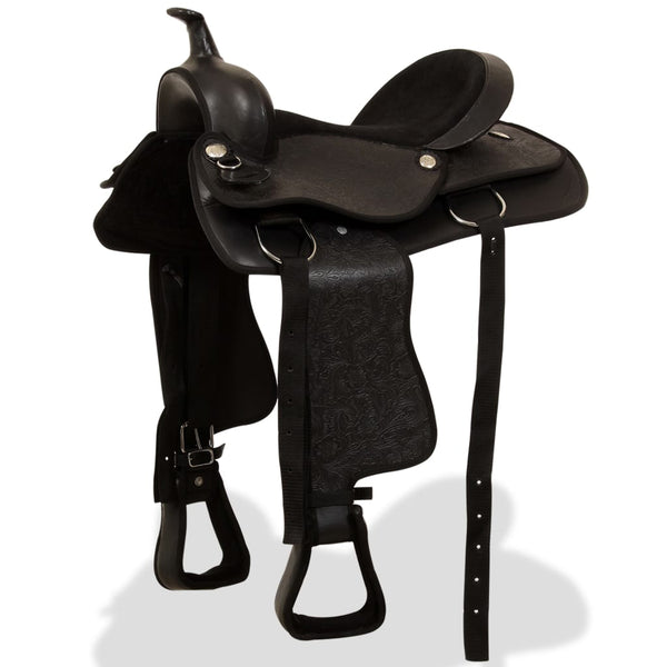 17" Westernsattel Set Schwarz