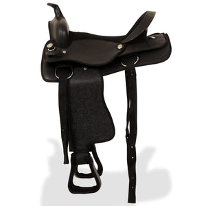 17" Westernsattel Set Schwarz