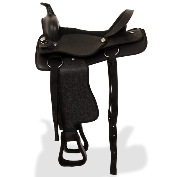 17" Westernsattel Set Schwarz
