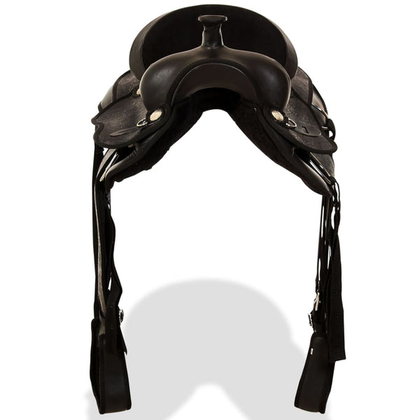 17" Westernsattel Set Schwarz