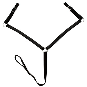 vidaXL Selle Western, licol & collier de chasse Cuir véritable 13" Noir