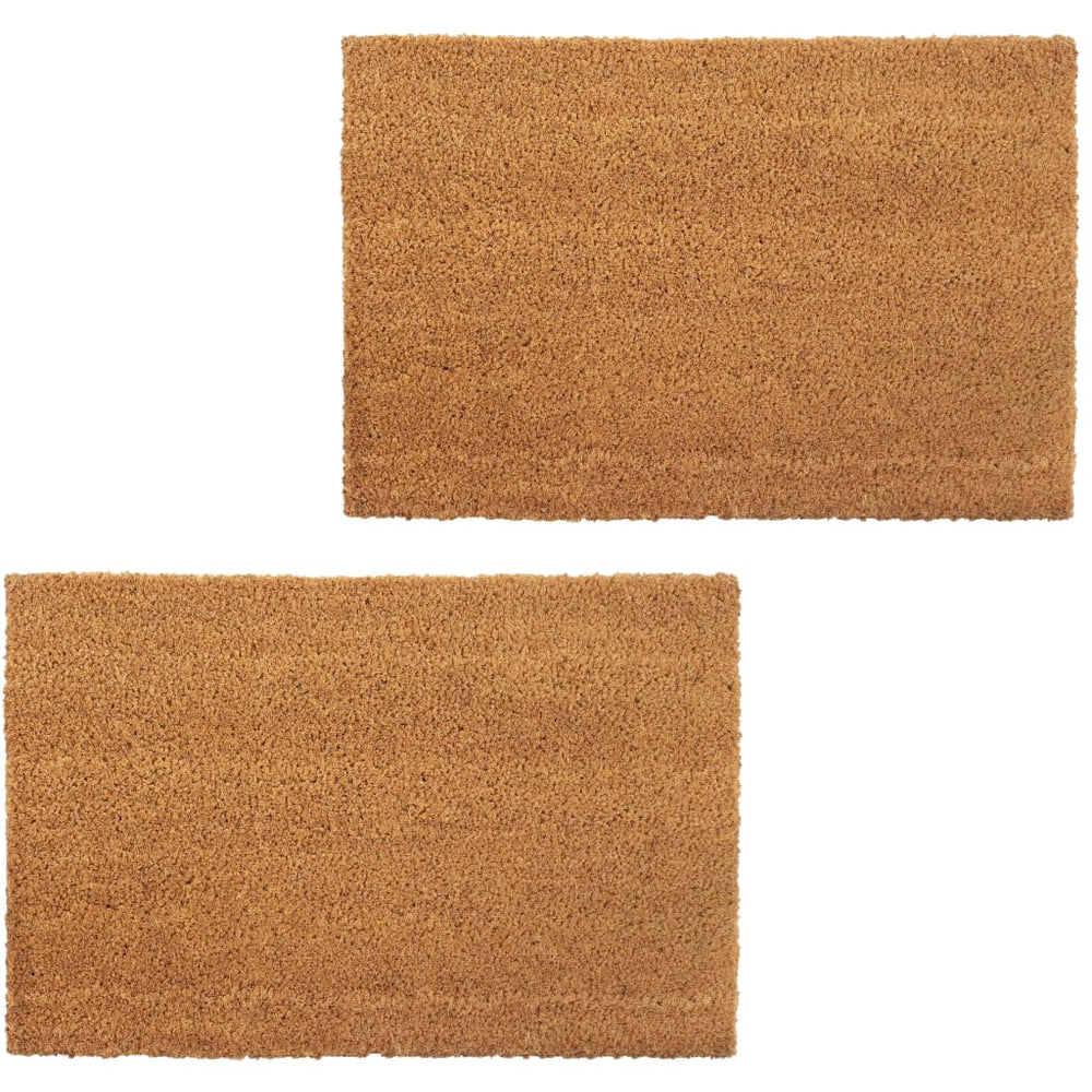 Natürliche Fußmatten 2 Stk. Coir 24 mm 40x60 cm
