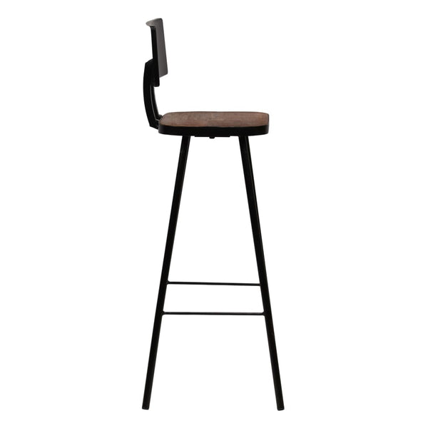 vidaXL Tabourets de bar 4 pcs Bois de récupération massif