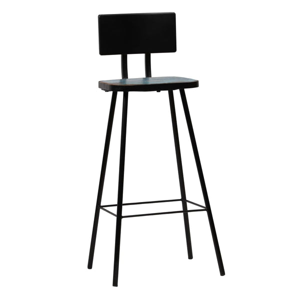 vidaXL Tabourets de bar 2 pcs Bois de récupération massif