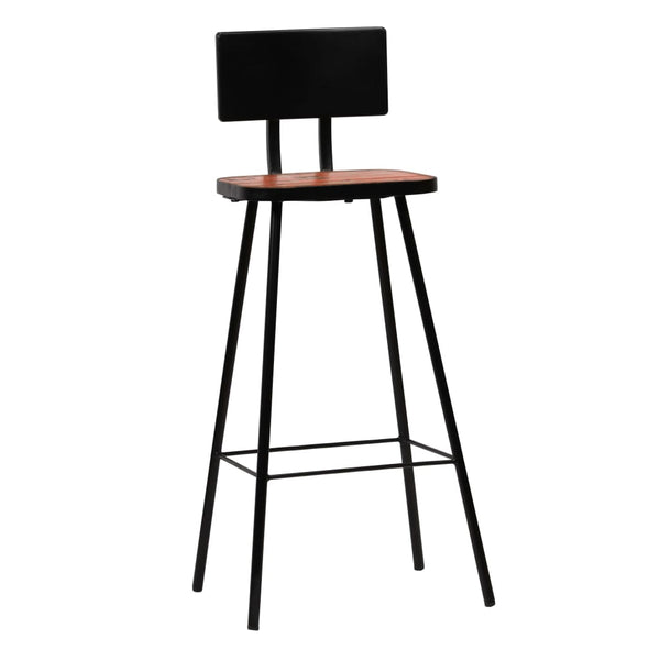 vidaXL Tabourets de bar 2 pcs Bois de récupération massif
