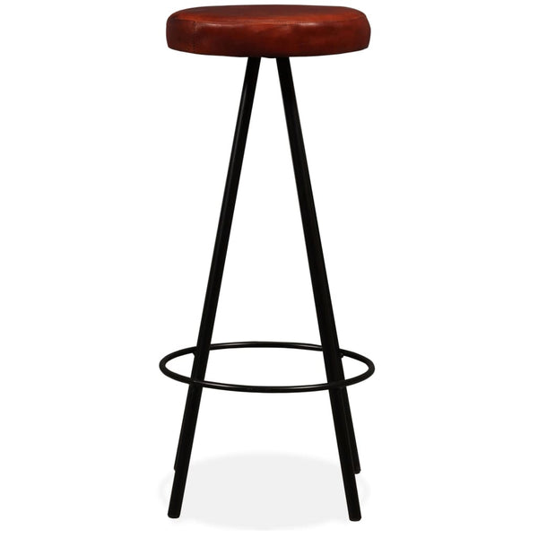 vidaXL Bar Stools 2 pcs. Genuine Leather