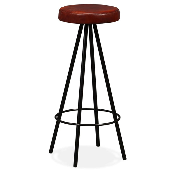 vidaXL Bar Stools 4 pcs. Genuine Leather