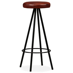vidaXL Bar Stools 4 pcs. Genuine Leather