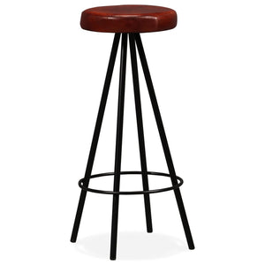 vidaXL Bar Stools 4 pcs. Genuine Leather