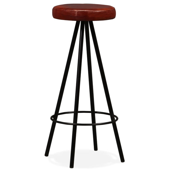 vidaXL Bar Stools 4 pcs. Genuine Leather