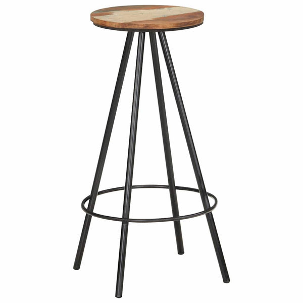 vidaXL Tabourets de bar 2 pcs Bois de récupération massif
