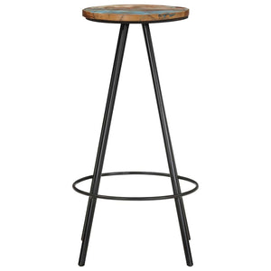 vidaXL Tabourets de bar 2 pcs Bois de récupération massif