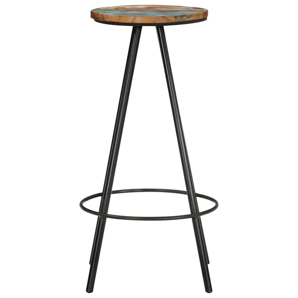 vidaXL Tabourets de bar 2 pcs Bois de récupération massif