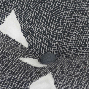 Pouffes Geometrisch Grau und Weiß 40 x 40 x 40 cm Stoff