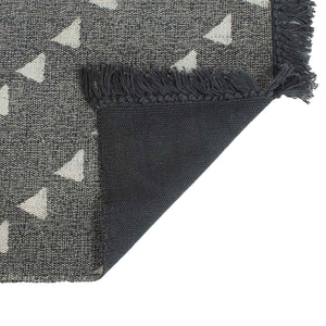 Pouffes Geometrisch Grau und Weiß 40 x 40 x 40 cm Stoff
