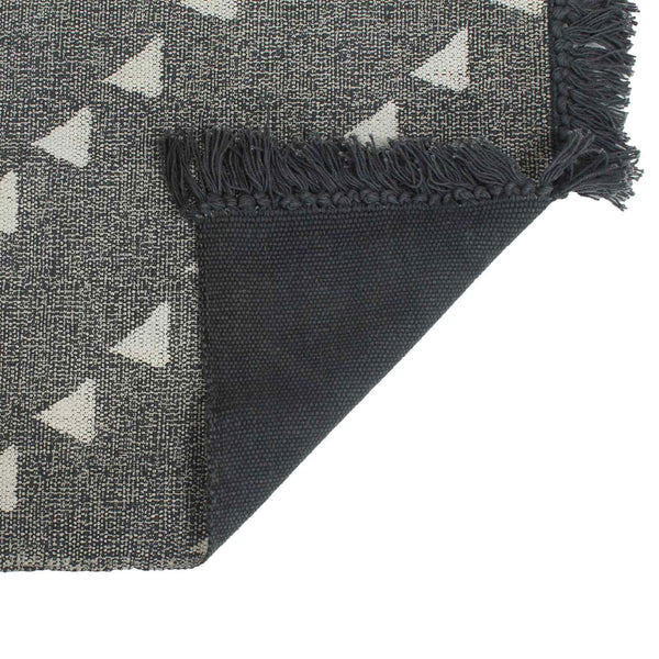 Pouffes Geometrisch Grau und Weiß 40 x 40 x 40 cm Stoff