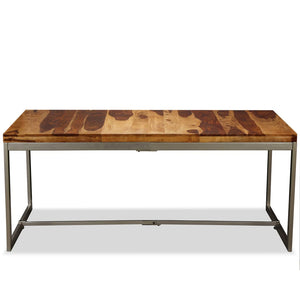 Esstisch Massivholz Akazie und Stahl 180 cm