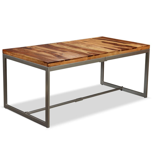 Esstisch Massivholz Akazie und Stahl 180 cm