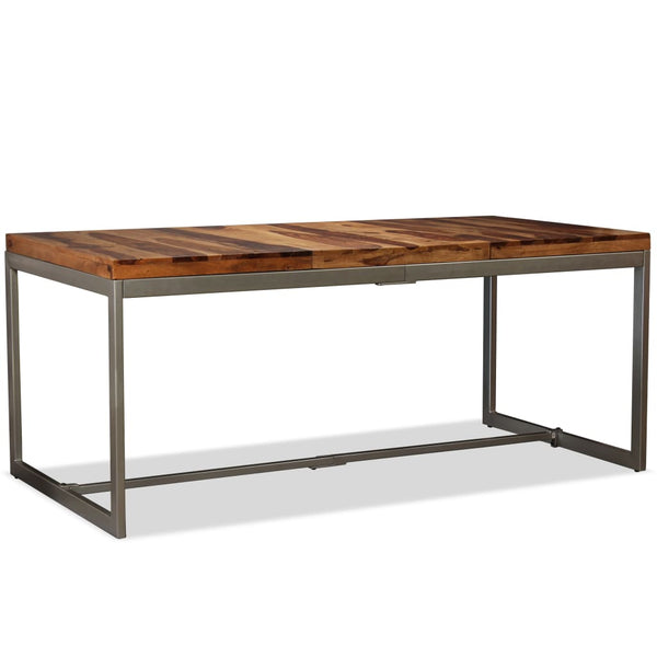 Esstisch Massivholz Akazie und Stahl 180 cm
