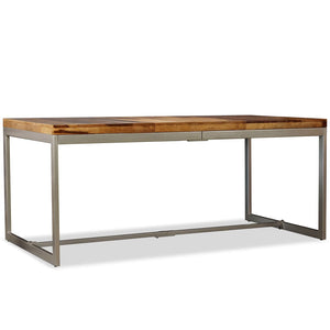 Esstisch Massivholz Akazie und Stahl 180 cm