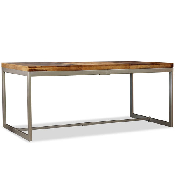 Esstisch Massivholz Akazie und Stahl 180 cm