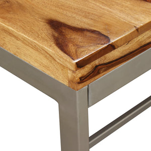 Esstisch Massivholz Akazie und Stahl 180 cm
