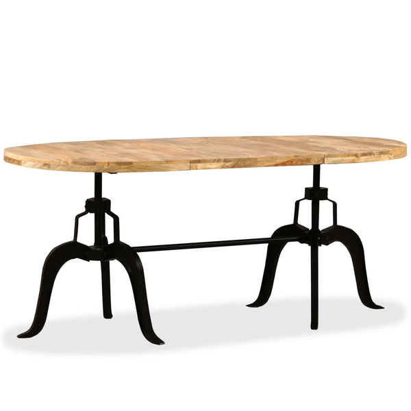 Esstisch Massivholz Mango und Stahl 180 cm
