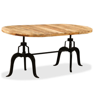 Esstisch Massivholz Mango und Stahl 180 cm