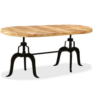 Esstisch Massivholz Mango und Stahl 180 cm