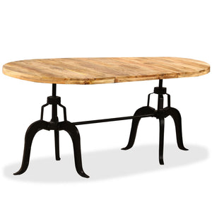 Esstisch Massivholz Mango und Stahl 180 cm