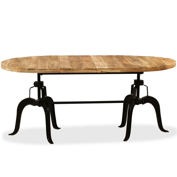 Esstisch Massivholz Mango und Stahl 180 cm