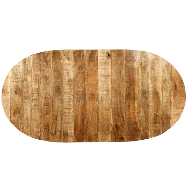 Esstisch Massivholz Mango und Stahl 180 cm