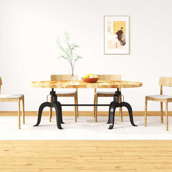 Esstisch Massivholz Mango und Stahl 180 cm