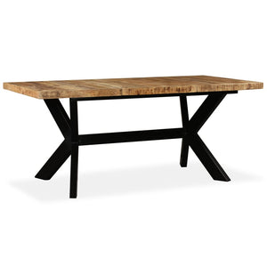 Esstisch Massivholz Mango und Stahlgestell 180 cm