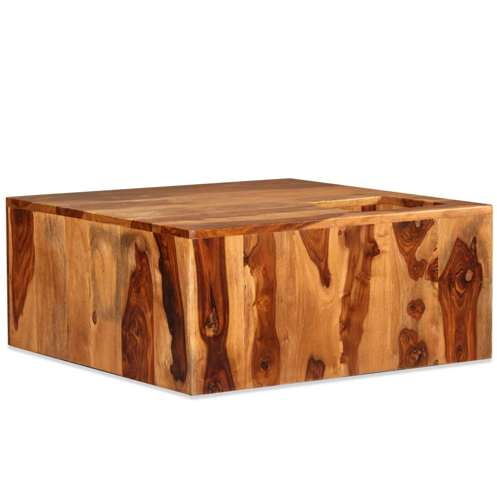 Couchtisch Massivholz Akazie 70x70x30 cm