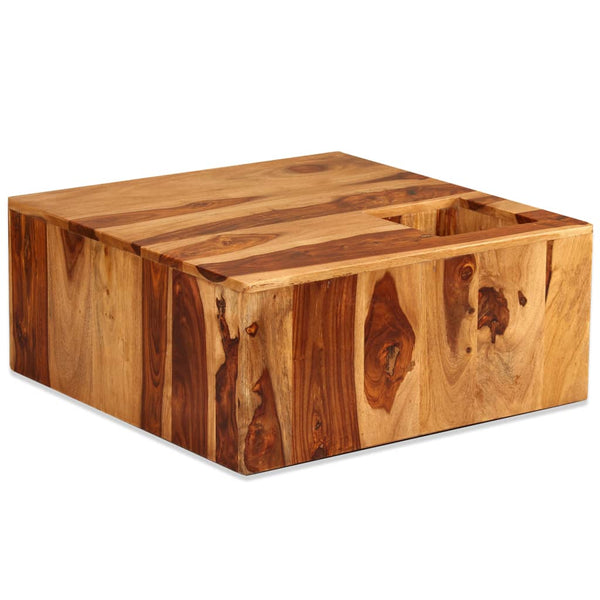 Couchtisch Massivholz Akazie 70x70x30 cm