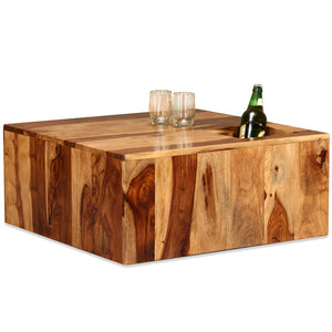 Couchtisch Massivholz Akazie 70x70x30 cm