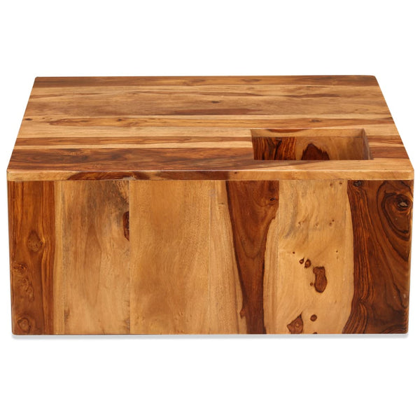 Couchtisch Massivholz Akazie 70x70x30 cm